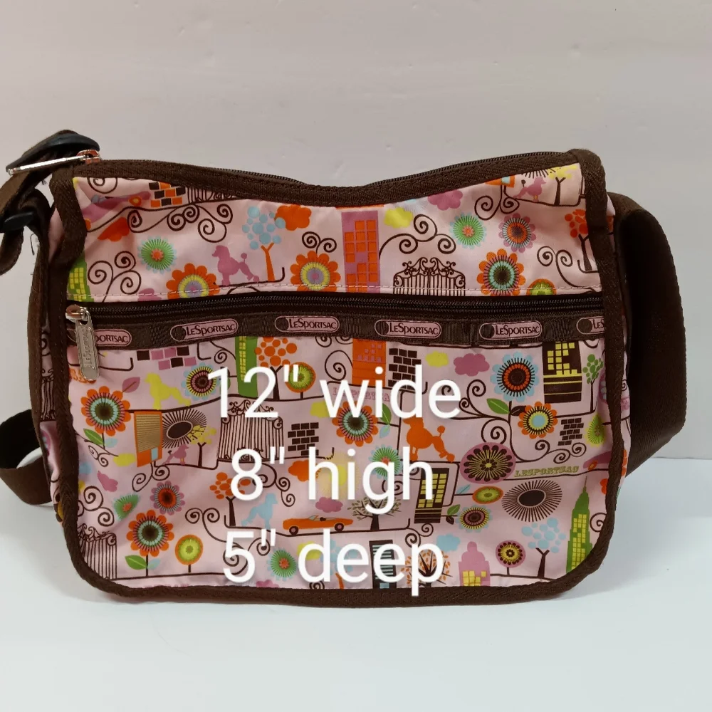 LeSportsac Poodle Park Classic Hobo Purse Shoulder Bag